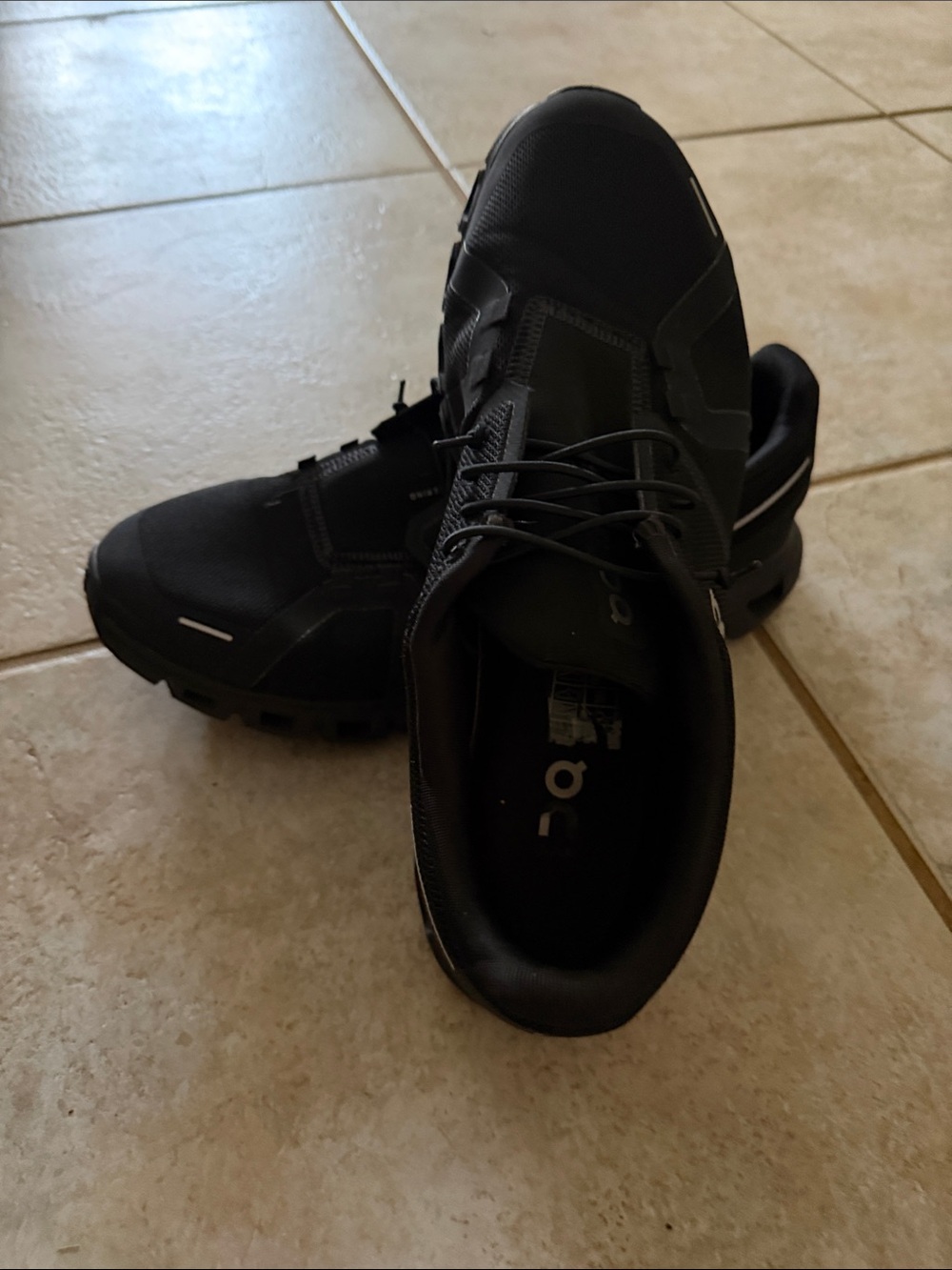 On Running Men's Black Athletic Trail Sneakers